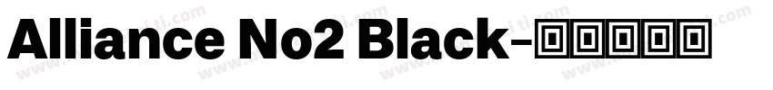 Alliance No2 Black字体转换